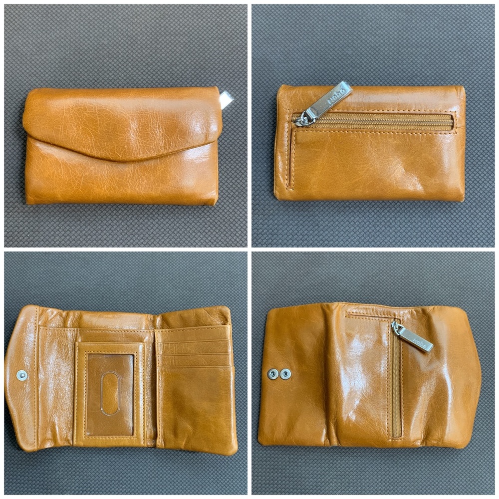 Like New HOBO Camel Brown Leather Wallet